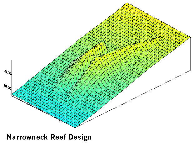 Figure 8. 3-dimensional representation of the Narrowneck multi-purpose reef.