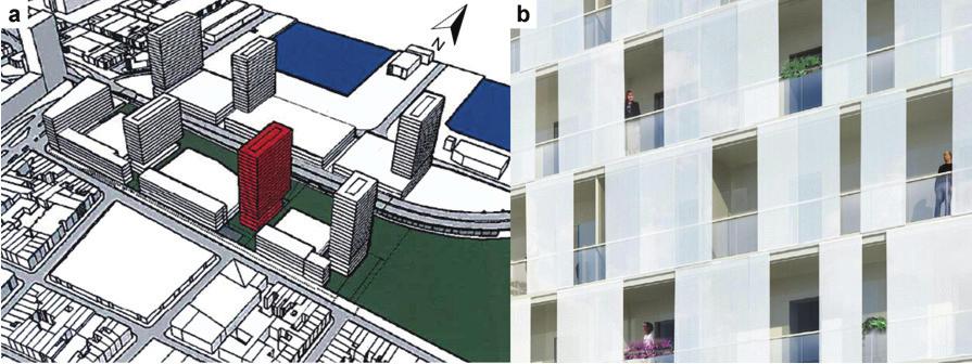a high-rise (78 m) building in the city of Antwerp. CFD simulations are performed for the building with and without second-skin facade concept implemented.