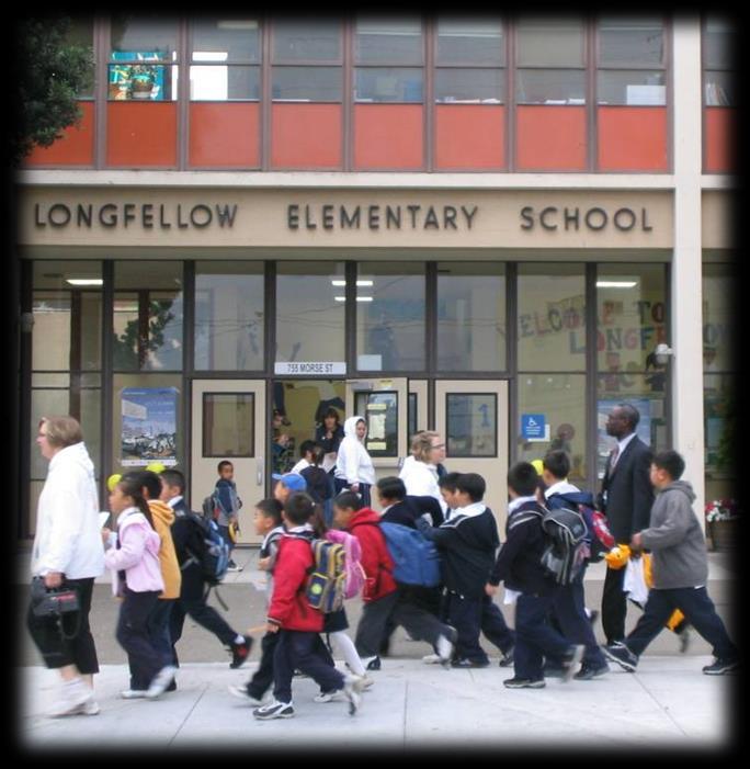 3 Safe Routes to School Program Overview Goal: to increase safe and active walking and biking to/from school Leading multi-disciplinary team comprised of SFUSD, City agencies, and nonprofits Working