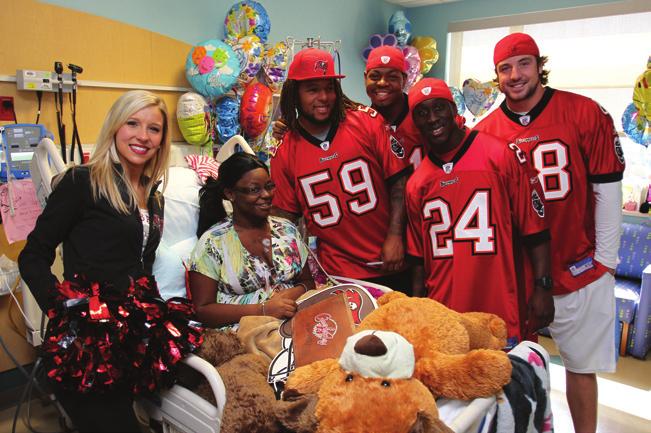 The Buccaneers gave away a once-in-a-lifetime experience to five mothers from Central Florida for the team s Mother s Day Makeovers program.