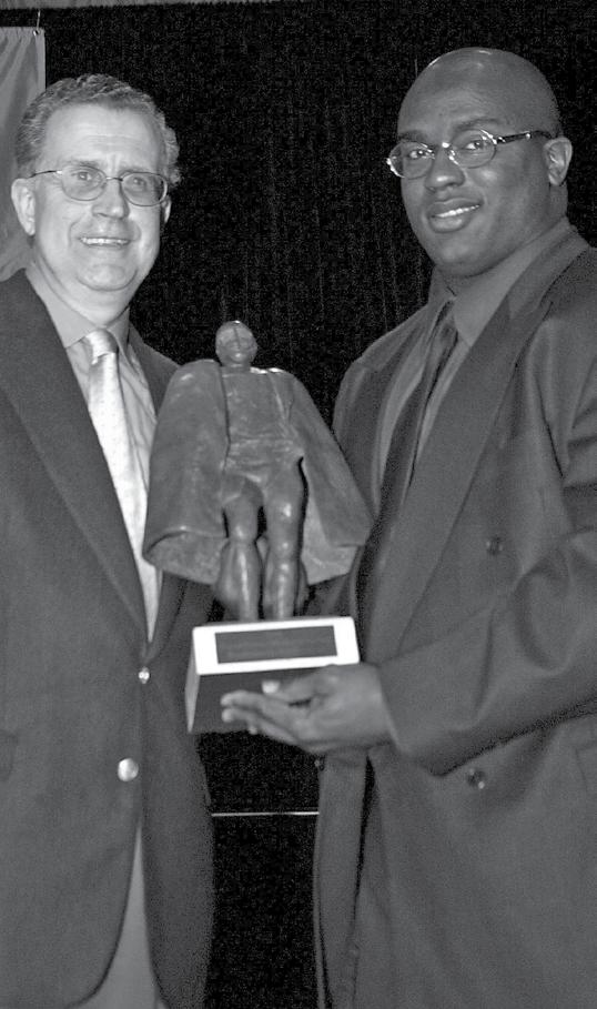 Will Shields (left), a 12time Pro Bowl lineman for the Kansas City Chiefs, was named the NFL Man of the Year in 2003 and is widely