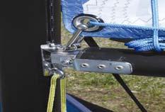 Use care to assure halyard runs straight from the masthead to the sail without wrapping around the mast or shrouds. 3.