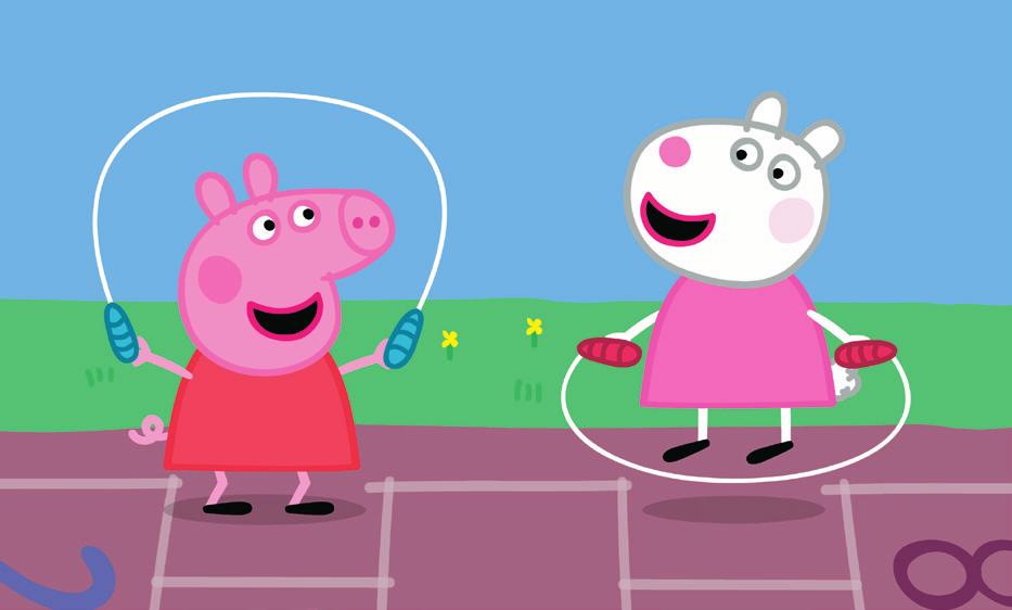 Pretend You re Peppa Pig! Peppa Plays Peppa is a very active pig! She loves to bike, swim, and jump rope with her family and friends. What is your favorite thing to do?