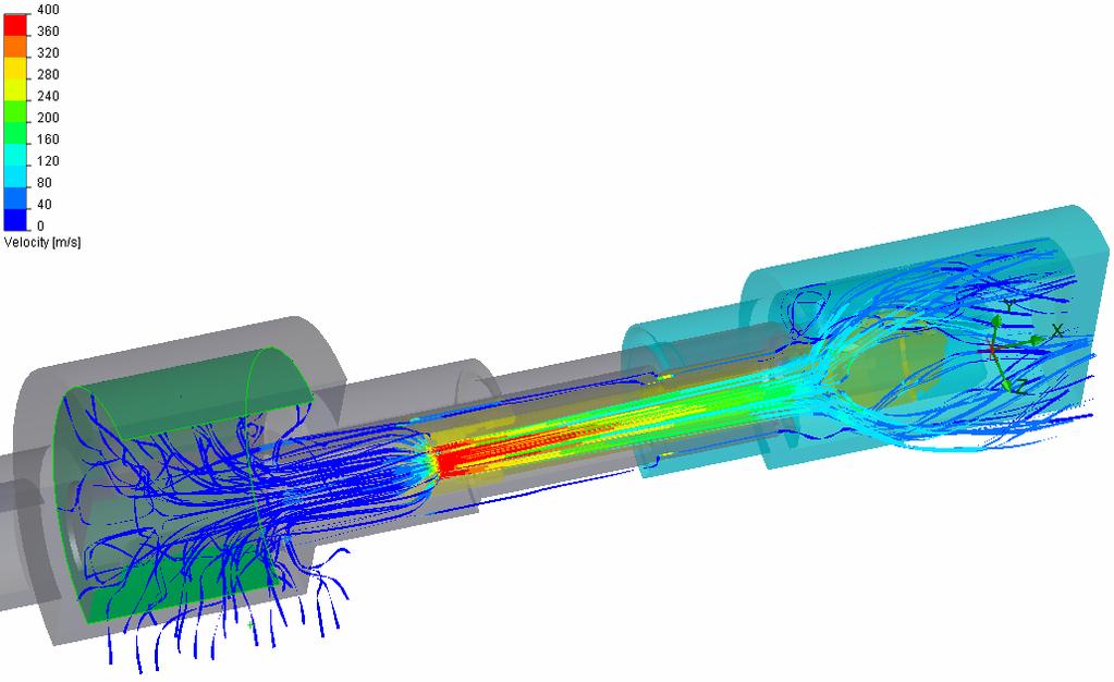 SafeLift - Gas Lift Valve CFD analysis - particle
