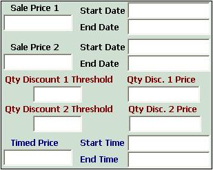 Using the Retail System 119 Creating a Sale Price By a Date Range It is possible to create two separate sale prices that are defined by a date range.