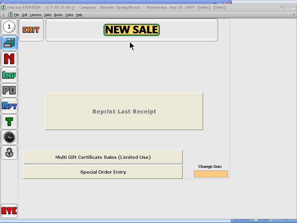 68 Full Eighteen Manual -This opens the Retail Screen with no items and no payments, as in the following image: 3.1.
