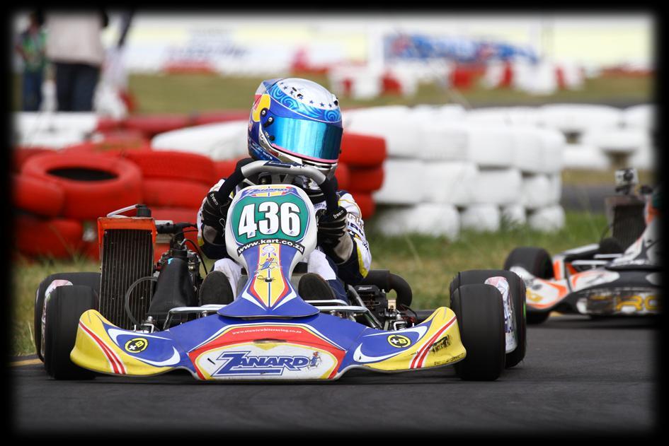 DRIVERS PROFILE 2014 I moved up from the 60CC class to 125 Class in January 2014 and is Participating in the National and Regional Championship in South Africa in Junior Max and Junior Rok.