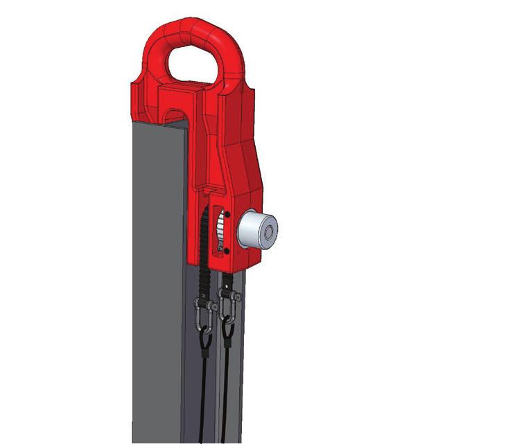 It is prudent to tie the ends of the shackle release ropes to the bottom of the material (2a) to prevent the ropes from becoming snagged or being