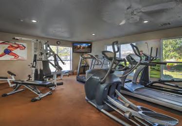 Fitness center with cardio and weight training