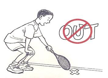 If later on you see by a mark on the court that a ball you played was out, you can t change your mind and call it