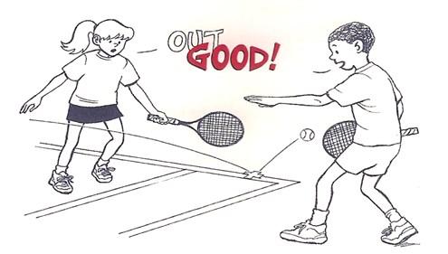 In returning shots (except the serve), either member of a doubles team may hit the ball. Generally, the player with the best opportunity of returning the shot should be hitting the ball.