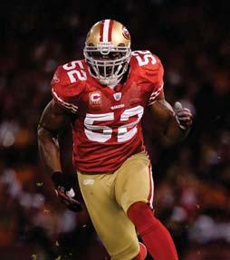 Currently in his 5th season in the NFL, LB Patrick Willis has accumulated the following accolades - 4 Pro Bowl appearances, 3 All-Pro selections, 2 NFL Alumni Linebacker of the Year Awards and NFL