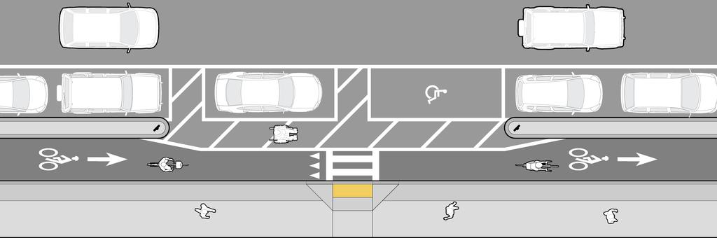 5.. ACCESSIBLE MOTOR VEHICLE PARKING PROWAG R4 requires a minimum number of accessible on-street parking spaces on a block perimeter where marked or metered on-street parking is provided.