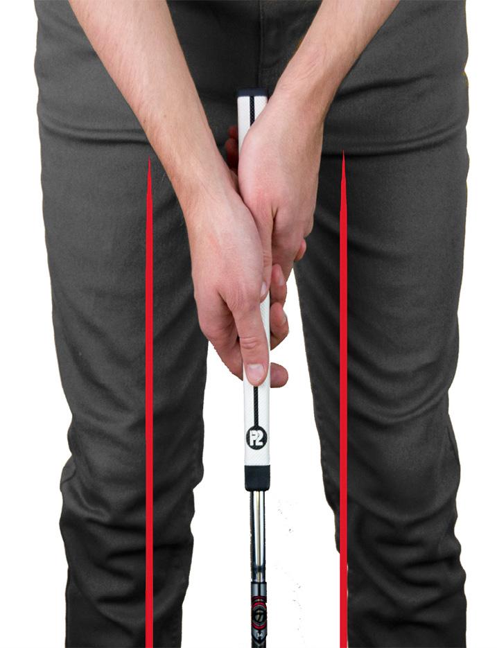 THE SCIENCE BEHIND A P2 PUTTER GRIP The P2 Grip is designed with two flat sides which fill out the
