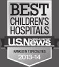 We have more pediatric ER visits than any other hospital in Northern Ohio and we credit that to the fact that we have one sole focus helping kids.
