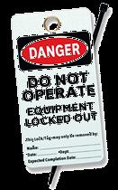 Tagout Device A prominent warning device, such as a tag and a means of attachment, which can be