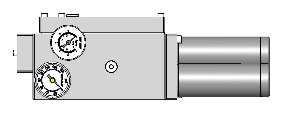 TRIPLE BASE PUMP Basic pump assembly has an air supply bypass plate for control via on/off air supply to the pump base inlet port.