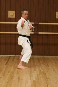 When I teach this kick for the first time to yellow belts, I start with the heisoku-dachi position first.