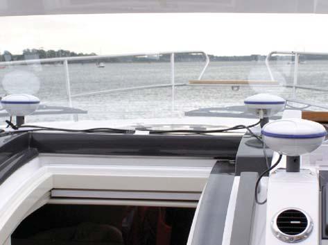 VBOX Bluetooth module. Antenna Splitter Fairline luxury yacht (model confidential).