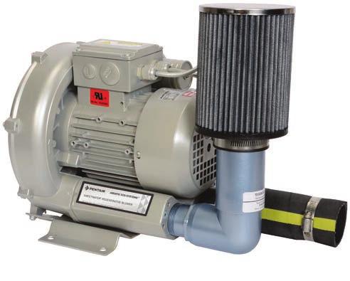 AERATION Regenerative Blowers 43 The Pentair Aquatic Eco-Systems Sweetwater Series 2 Regenerative Blowers operate at a higher efficiency than traditional regenerative blowers.