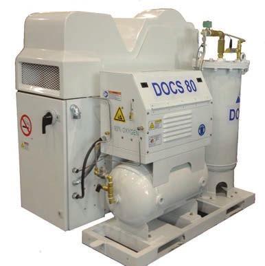 The DOCS (Deployable Oxygen Concentrator System) uses half the power of equivalent Pressure Swing Absorption (PSA) systems along with a significant reduction in footprint.