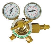 84 AERATION Oxygen Manifolds/Accessories OXYGEN REGULATOR A single-stage, medium-duty regulator rated at 0 100 psi with 540 CGA