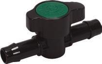 75 $6.07 TUBING VALVES, CLAMP TYPE Manufactured of tough plastic without sharp edges. DC9 is an on/off valve only.
