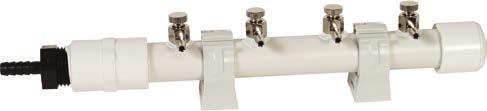 D. tubing. Each manifold includes two 1 2" Clic fittings for mounting to a flat surface. VALVE APPROX.