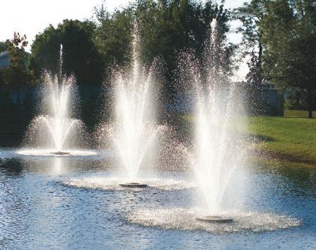 106 SECTION AERATION Products Fountains/ Products / Products Operate up to three fountains with one pump. DESERT RAIN FLOATING FOUNTAINS Available in Three Different Operating Systems 3.