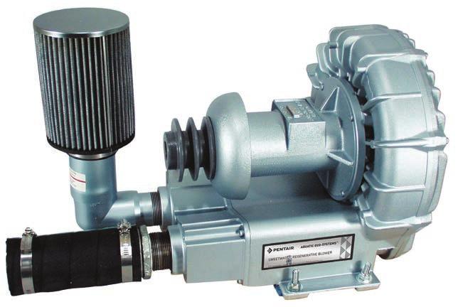 AERATION Regenerative Blowers 49 REMOTE-DRIVE REGENERATIVE BLOWERS The Pentair Aquatic Eco-Systems Sweetwater remote-drive regenerative blowers are as reliable as Sweetwater motor-mounted electric