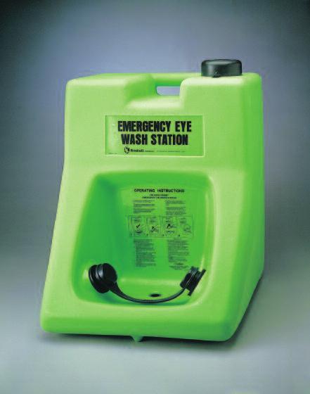 Emergency Eyebath & Eye/Facewash Equipment FENDALL PORTA STREAM I Six minute gravity fed Secondary Eyewash Station. Capable of delivering 22 litres of flushing solution at ambient temperature.
