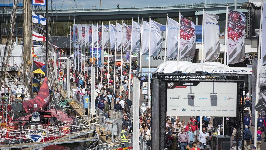 HOST CITY OF THE VOLVO OCEAN RACE ON-SITE BRANDING Sponsors will have prominent banner advertising and promotional flags positioned along the Race Village