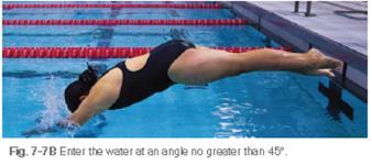 Stand on the edge of the pool with your feet about shoulder-width apart and your toes gripping the edge of the pool. 2.