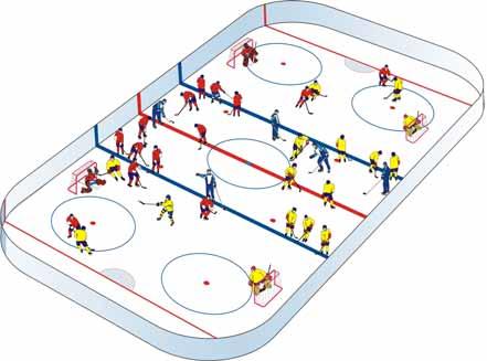 Make certain that the on-ice instructors are available and ready to go as minimum of 3 coaches are needed on the ice during jamboree; 2 officiate the two games and 1 to organize the practice in the