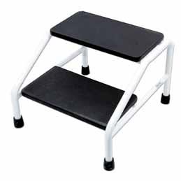 CH3056 Two Step Stool EZee Life two step stool is an aid for those who have difficulty reaching high objects or find beds or examination tables too high to get onto safely and easily.