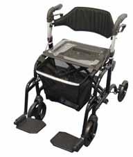 Flip rollator walkers TM CH3014 (black) and CH3025 (red) The CH3014 (Black) and CH3025 (Red) Flip Rollator/Transporter TM is an economically priced aluminum folding walker designed both for indoor