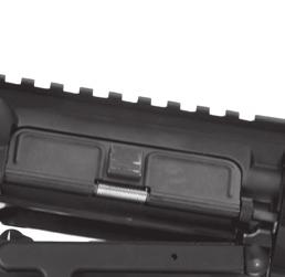 Press the takedown pin from left to right until it stops (It is held into the lower receiver