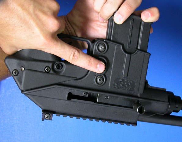 Loading To load, fill the magazine by pressing a cartridge downward on the magazine follower (or downward on the previously loaded cartridge).