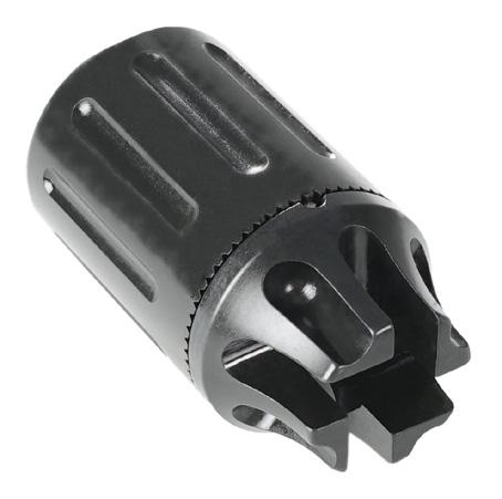 CQB Compensator MSRP: $149.95 The CQB Compensator s enclosed chamber is designed specifically for short barreled firearms and features ratchet locking technology. Available in.223,.30, 7.62/5.