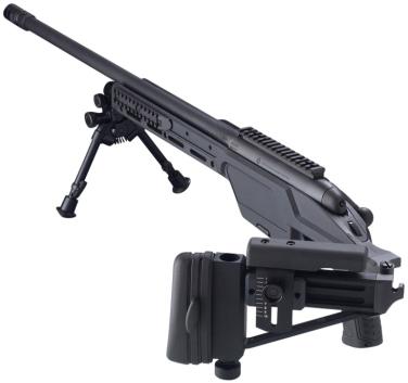 300 Win Mag) magazine, with 2 lock & Dual opposing locking tabs Bipod Threaded barrel (muzzle cap) and muzzle brake & adapter Available in four calibers:.243 Win / 23.6" barrel / 10-round magazine.
