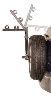 This revolutionary Bike Carrier grabs the mounting plate like a vise grip, attaches to a square pipe,