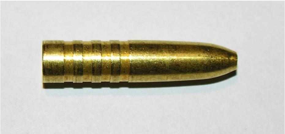 .270 (7.04 mm) 9.1 g / 140 grain General This caliber suffers of its twist rate 10 designed for 130 grain / 8,4 g lead core bullets.