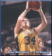 All-Time Leading Scorers Name Points Years 1. Abbie Willenborg 1,818 1997-00 2. Julie Sievers 1,759 1980-83 3. Kristen Maskala 1,745 1992-94 4. Lisa Oldenburg 1,655 1997-00 5.