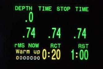 If all ok, and the display shows the green?, you can start pre-breathing your unit.