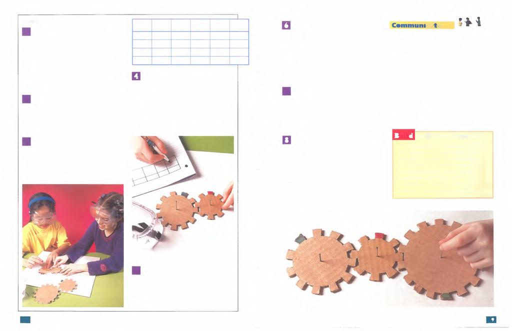 Procedure D Trace each of the gears shown onto separate pieces of paper. Cut out each gear and trace around or glue them onto one of the cardboard sheets.