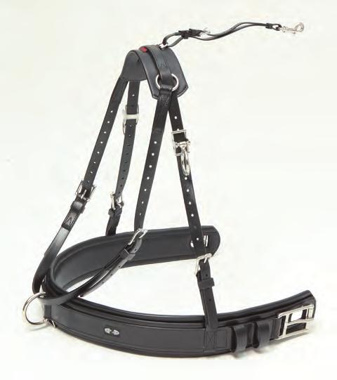 The padded wither strap features adjustable rein drops, made to Zilco s own design.