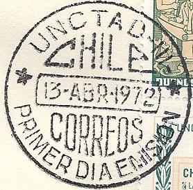 1972 Chile issued Sc.# 418-21 on 13 Apr.
