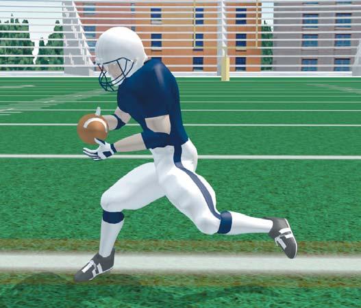 Secure the ball immediately after catch. Expect to be hit. RECEIVERS 2-POINT STANCE - WR Stagger feet with inside foot back. Adjust weight over front foot.