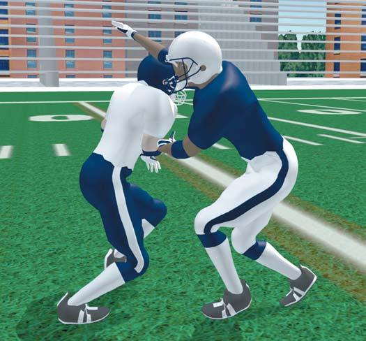 OFFENSIVE SKILLS S E C T I O N I I I RECEIVERS SWIM RELEASE - WR & TE Take quick inside step with back foot. Take a long second step with outside foot.