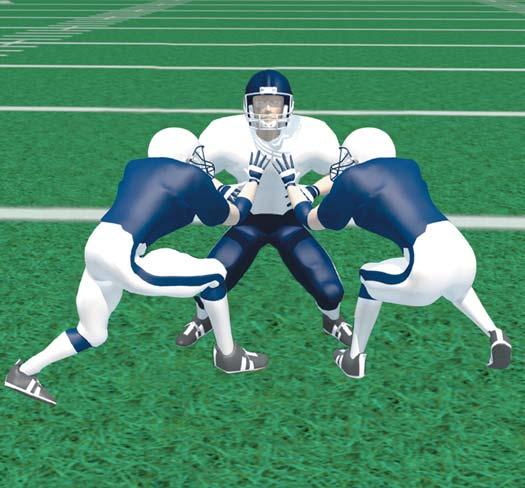 OFFENSIVE SKILLS S E C T I O N I I I OFFENSIVE LINE REACH BLOCK Take short lateral step with foot on side of defender. Stay low and aim to get under defender s shoulder pads.